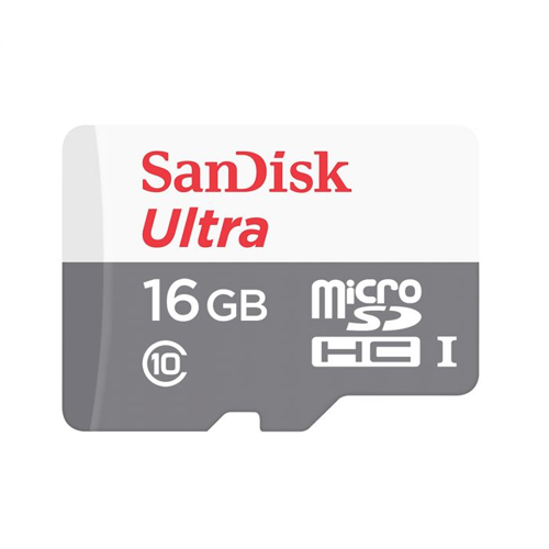 SanDisk Ultra Android microSDHC 16GB + SD Adapter 80MB/s